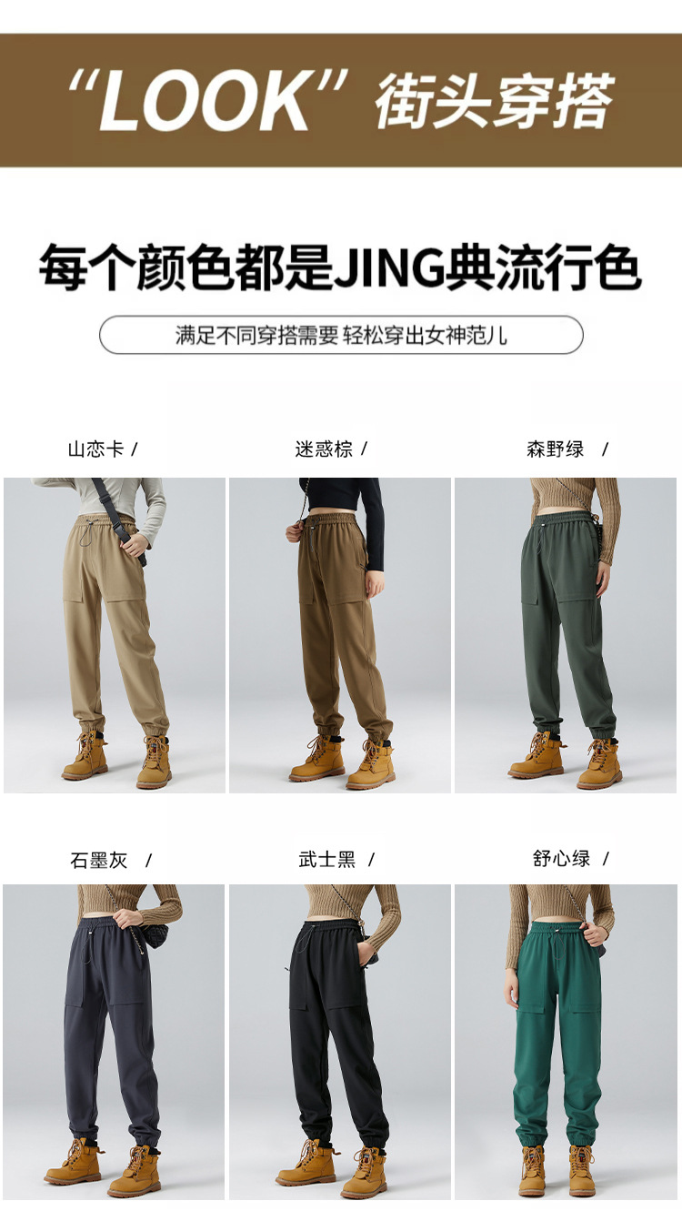 鸟家平替冲锋裤女户外春秋冬季运动休闲防风防水软壳加绒登山裤男详情21
