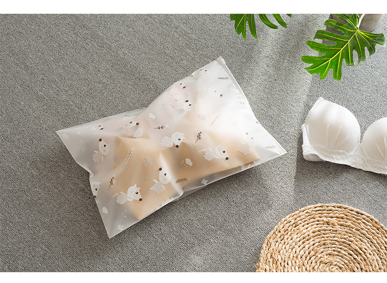 加厚萌萌鼠密封袋卡通塑料包装袋内衣内裤收纳袋服装塑料密封袋详情7