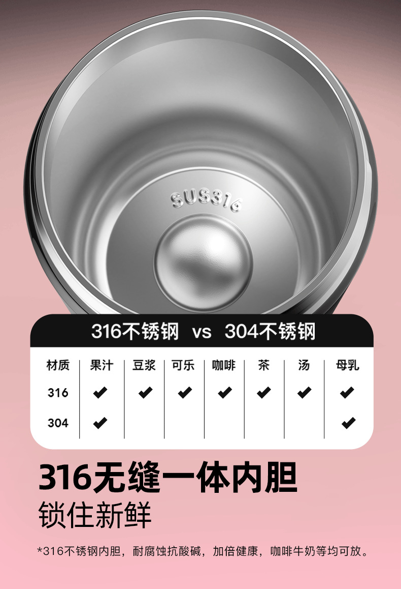 GOOM格沫福叠保温吸管杯女生2025新款高颜值咖啡杯生日礼物水杯子详情8