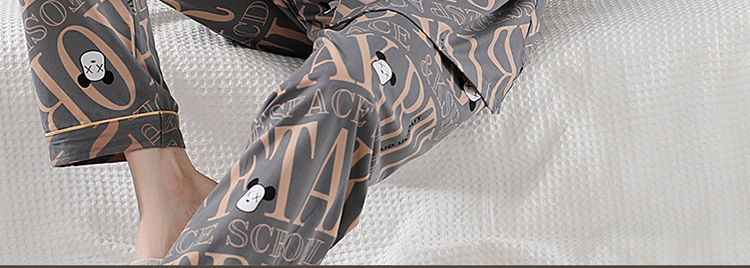 睡衣男春秋款100%纯棉长袖长裤2023新款男士夏季休闲可外穿家居服详情14