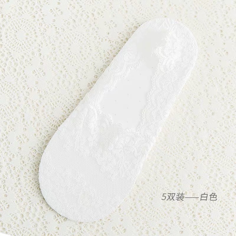 深口蕾丝船袜女隐形袜硅胶防滑夏季浅口薄款女袜时尚花边百搭韩版详情21