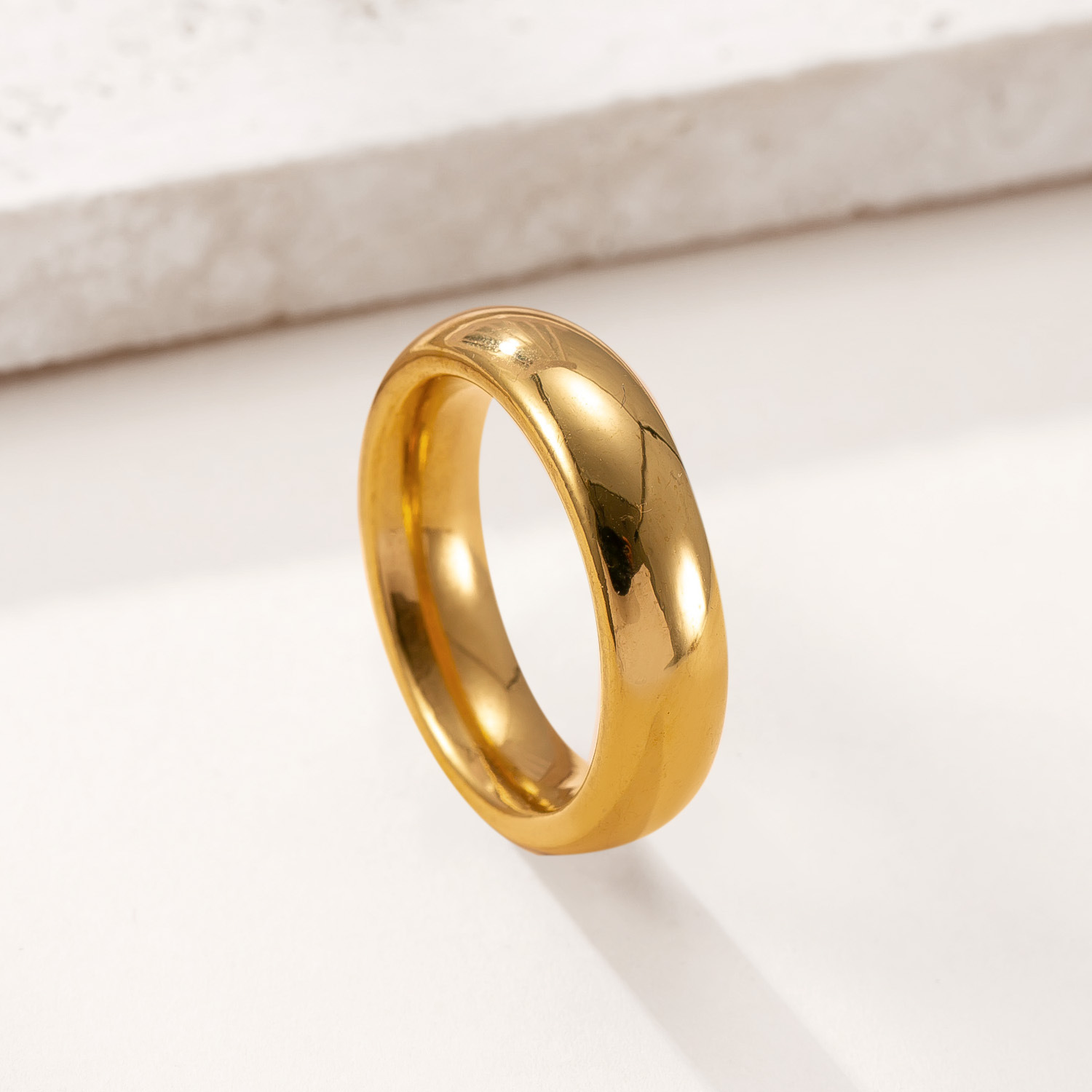 跨境爆款不锈钢戒指3/4/6/8mm内外球光面指环时尚简约钛钢饰品厂详情17