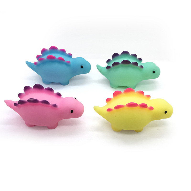 Cross-border best-selling dinosaur stress-relieving pinching fun Stegosaurus release toy Creative Cartoon TPR stress-relieving soft rubber ball pic 6