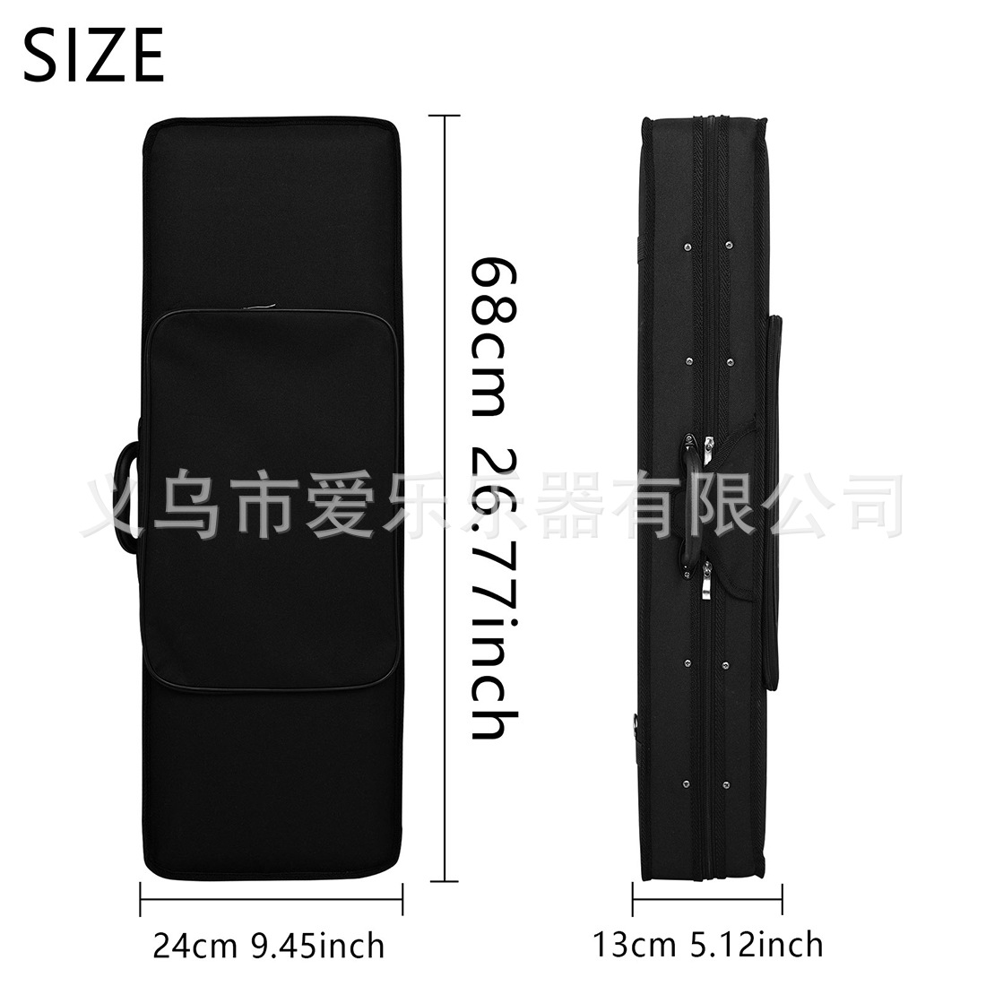 Portable, lightweight and wear-resistant Oxford cloth violin case, anti-drop violin case, double-shoulder violin case pic 2