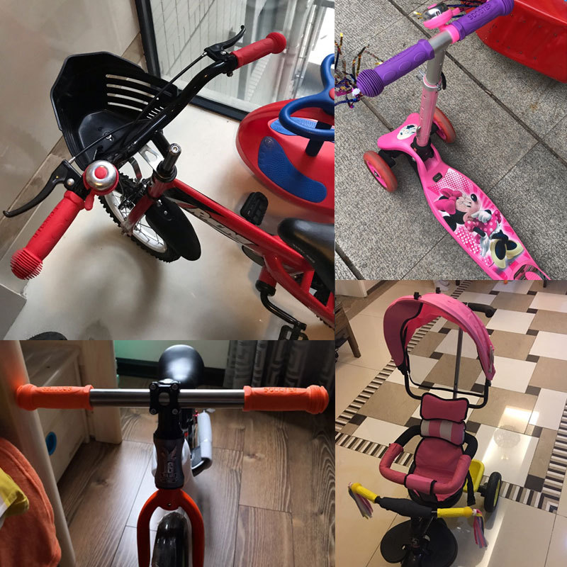 儿童自行车把套单车手柄scooter滑板车防滑橡胶手把套三轮车配件详情7