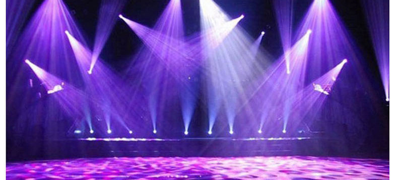 Three-head beam moving head light, ambient light, home KTV, seven-color rotating light, laser light, laser light, bar and bar pic 16