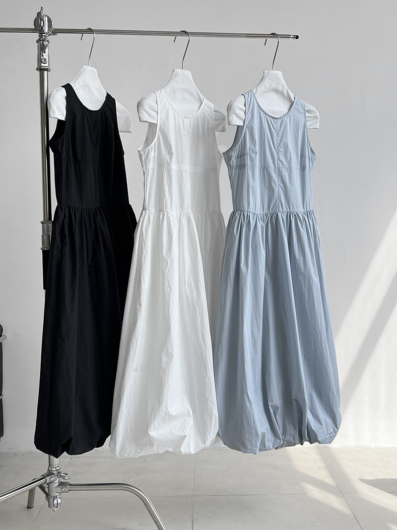 Luxi French sleeveless dress Summer new style loose vest long dress, beautiful puffy flower bud dress 5102 pic 42