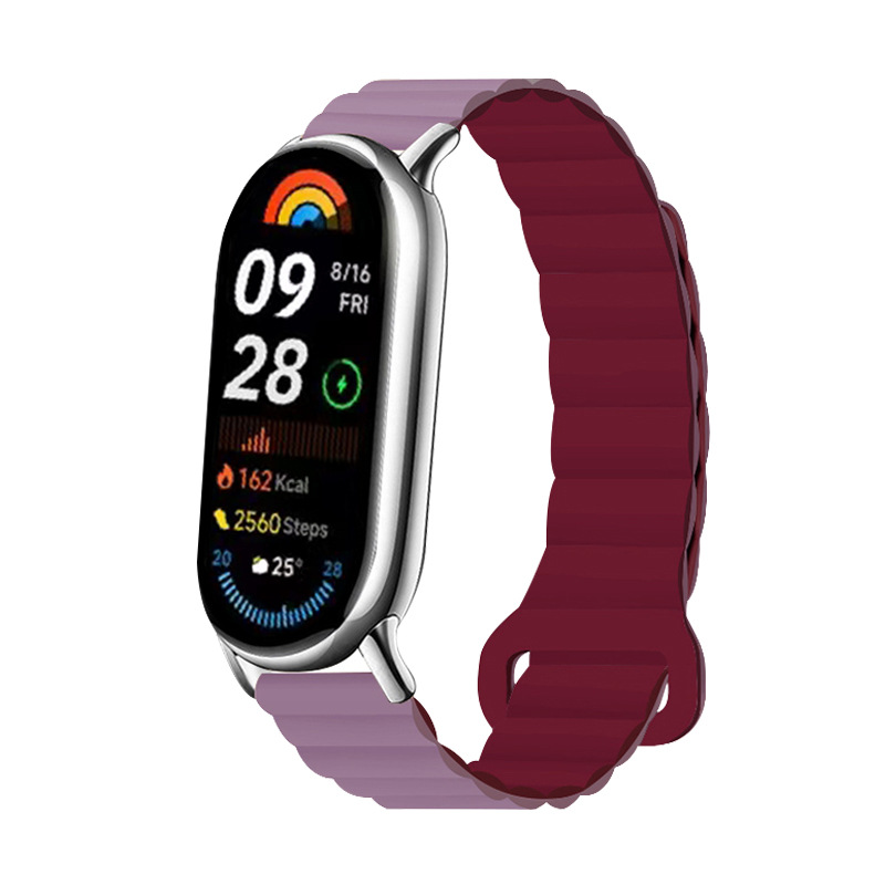 适用小米手环10表带nfc双色硅胶回环磁吸运动智能手环9腕带现货详情7