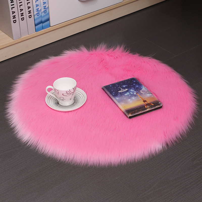 Cross-border factory direct sales and wholesale of imitation wool carpets, long plush, anti-slip, absorbent, comfortable and skin-friendly for living rooms and bedrooms pic 7
