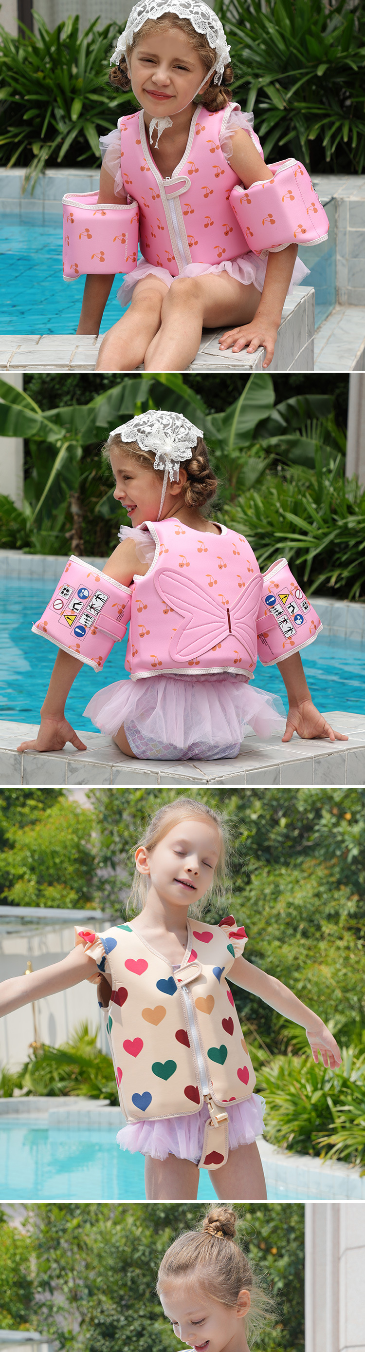 免充气浮力衣 宝宝辅助救生衣卡通印花浮力救生衣 儿童游泳圈水袖 高档加厚款 儿童外出水上乐园神器 优质环保详情7