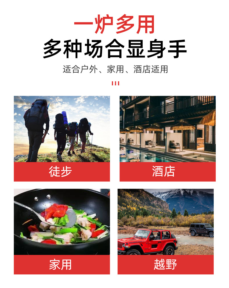 Wholesale of outdoor mini portable folding square stoves, camping stoves, gas stoves, car stoves and stove heads pic 2