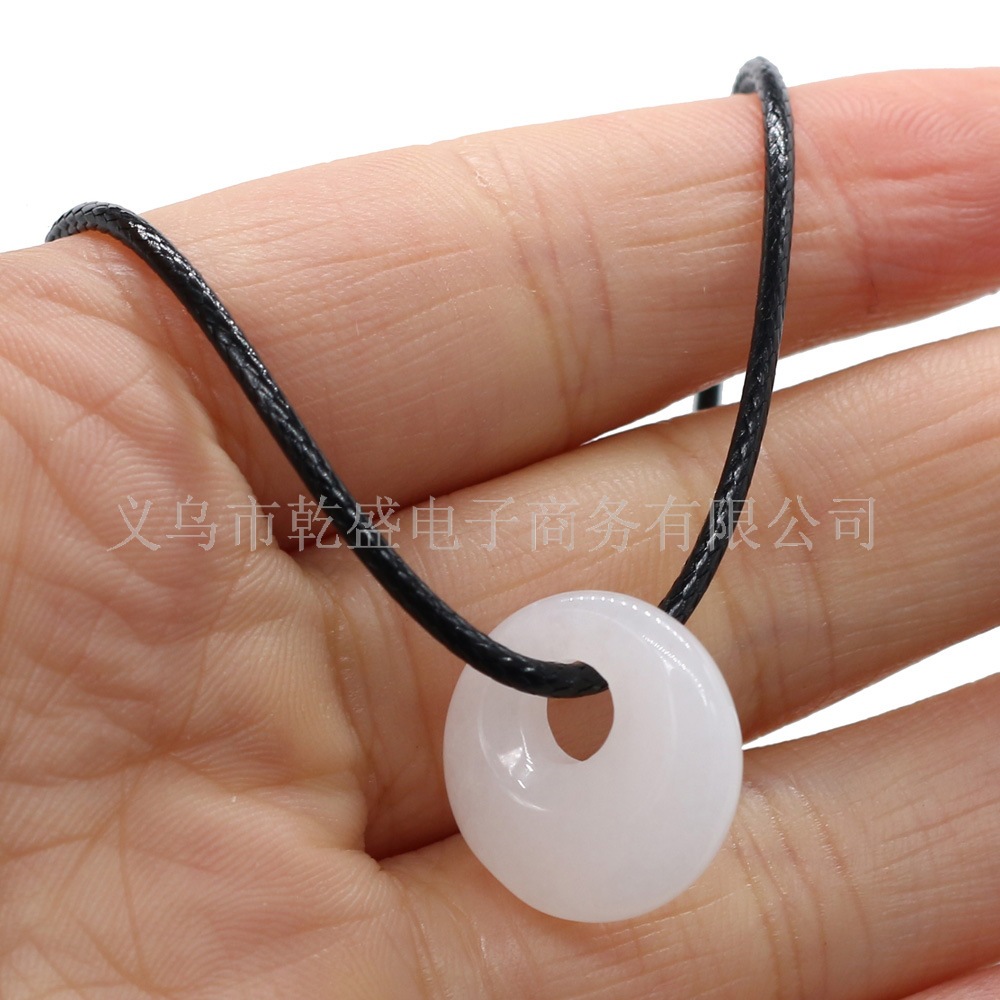 Exquisite natural stone semi-precious stone beads, large-hole beads, DIY jewelry accessories, handcrafted necklaces, wholesale pic 20