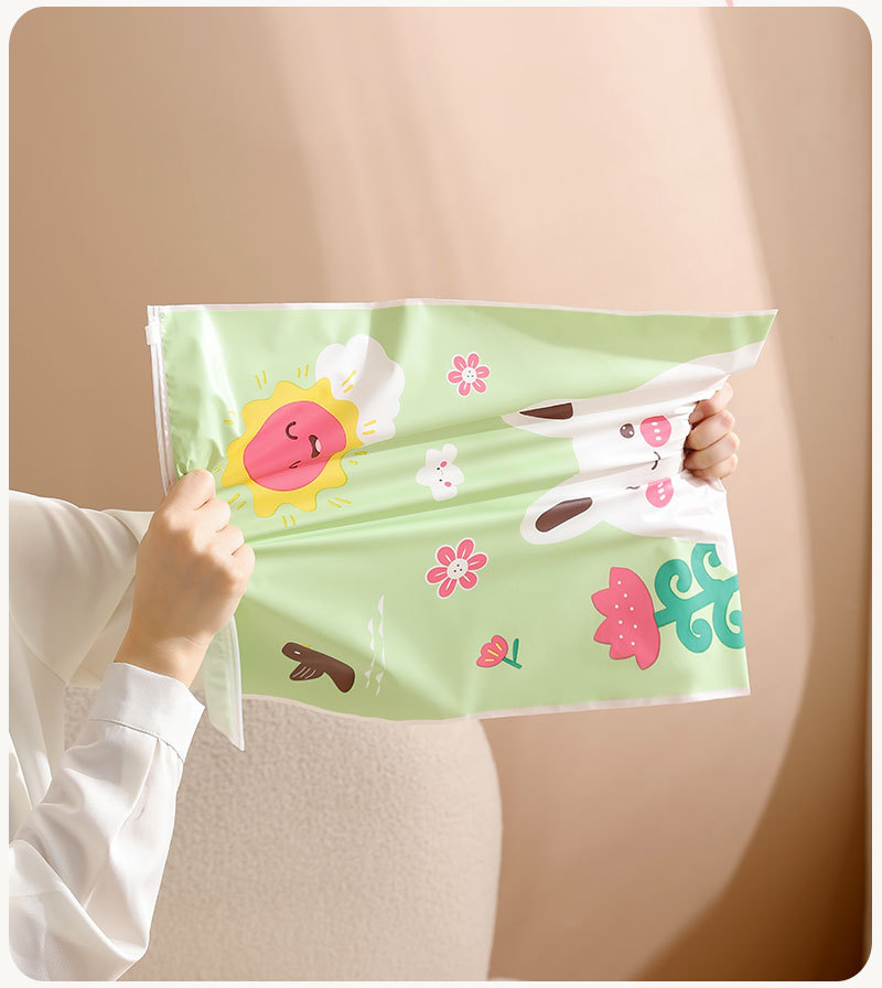 Travel storage bags, clothes organizing bags, kindergarten clothes sealed bags, thickened luggage classification portable pull-edge bags pic 6