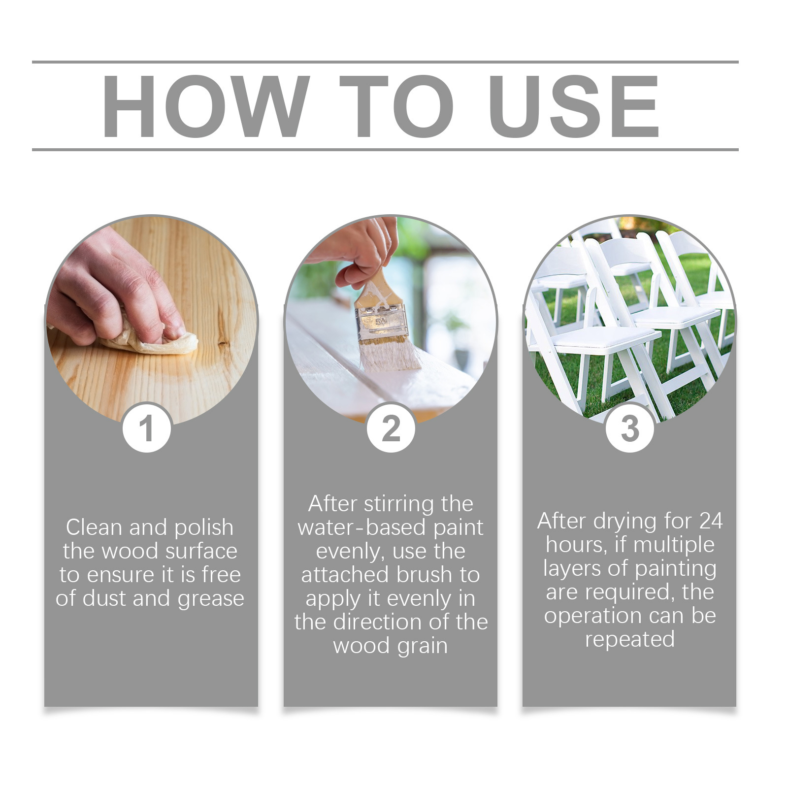 JAKEHOE水性木材家具装饰漆 木门家具门窗翻新改色彩色水性木器漆详情11