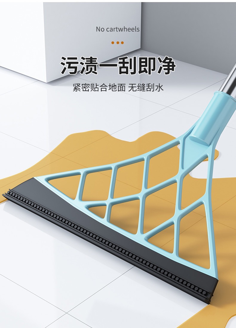 Thickened and enlarged folding and rotating broom set, soft bristles that do not stick to hair, household sweeping broom pic 9