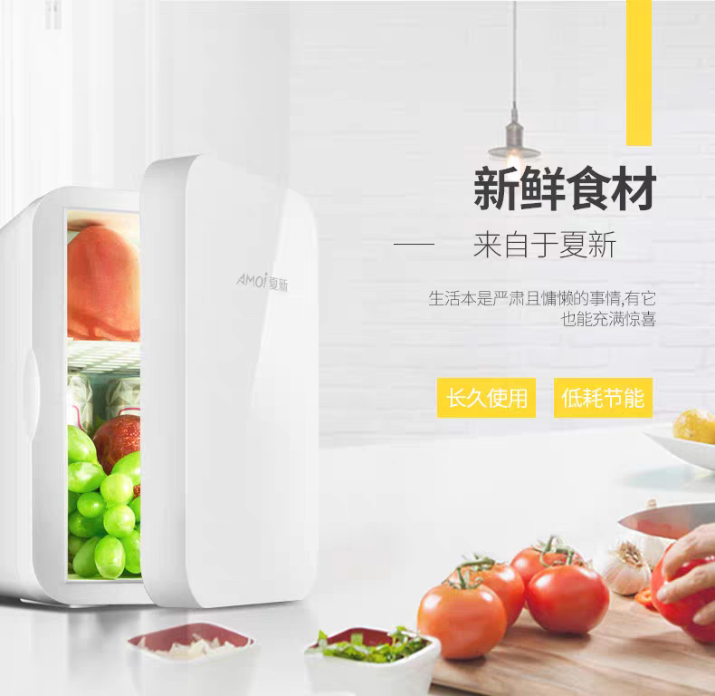 夏新Amoi迷你小冰箱家用冷冻冷藏学生宿舍车载小型冰柜基础制冷详情6