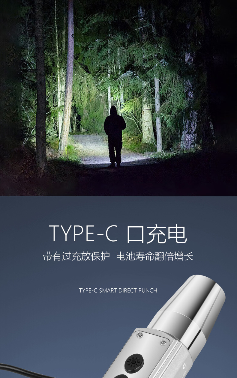 六光源跨境爆款手电筒玉石鉴定专用多功能文玩鉴别led紫光手电筒详情16