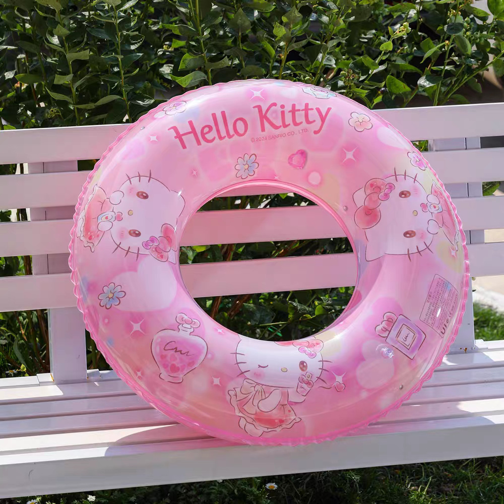 三丽鸥卡通游泳圈加厚充气救生圈腋下圈库洛米凯蒂猫美乐蒂厂家直供运动户外游泳用品详情10