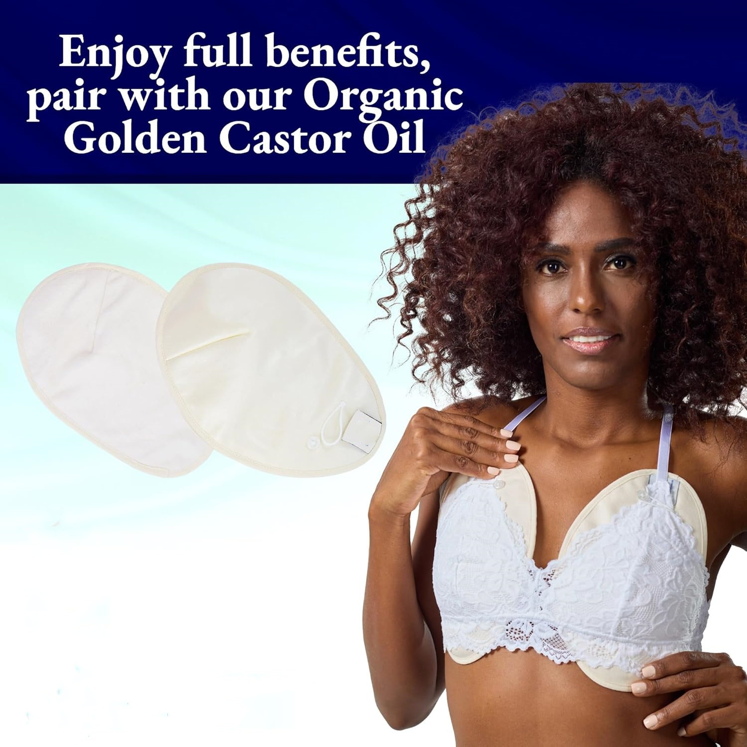 跨境蓖麻油胸垫Castor oil chest patch可水洗蓖麻油护理胸垫胸贴详情3