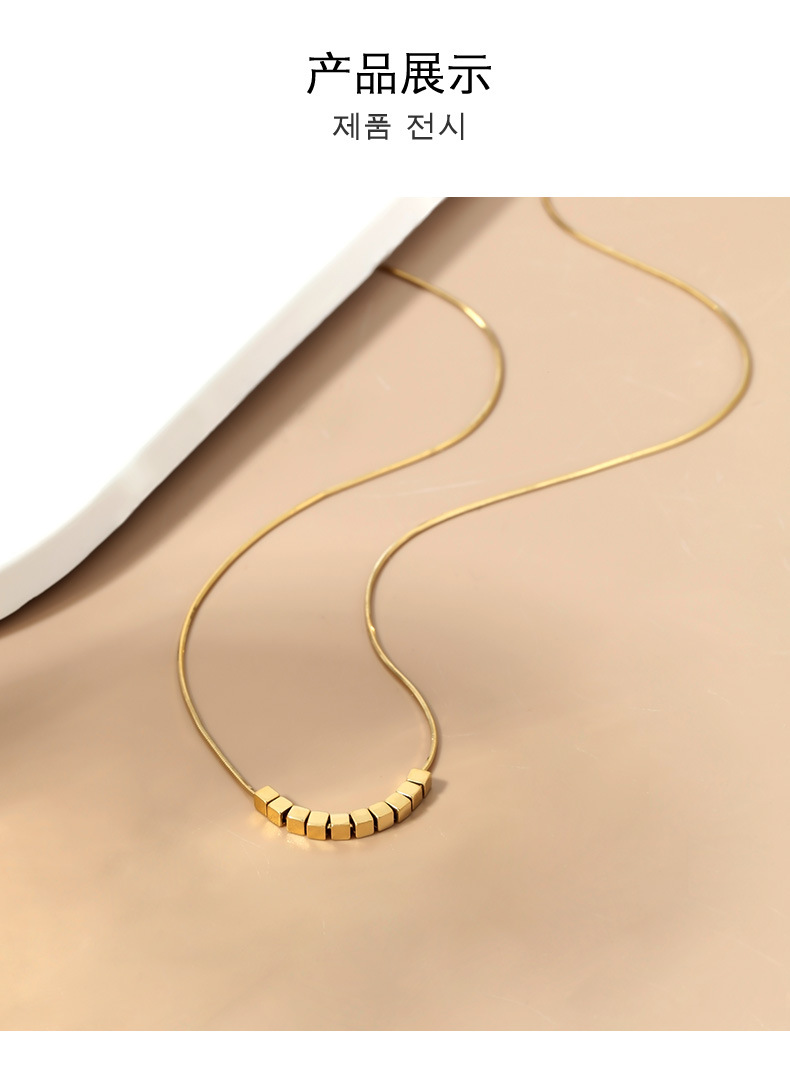 925纯银碎银子项链轻奢时尚蛇骨链小众ins百搭女高级感锁骨链青岛详情7