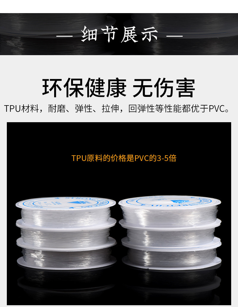 Jiuya Crystal transparent elastic thread beaded thread DIY jewelry beaded bracelet wholesale pic 6