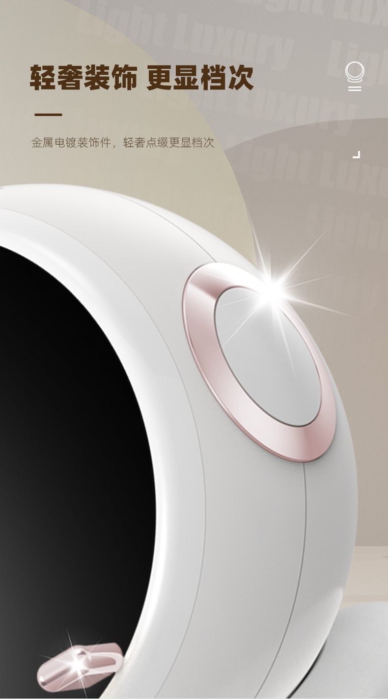 Creative smart Bluetooth speaker, clock, alarm clock, insert TF card, connect to computer, speaker, wireless charger, makeup mirror, ambient light pic 15