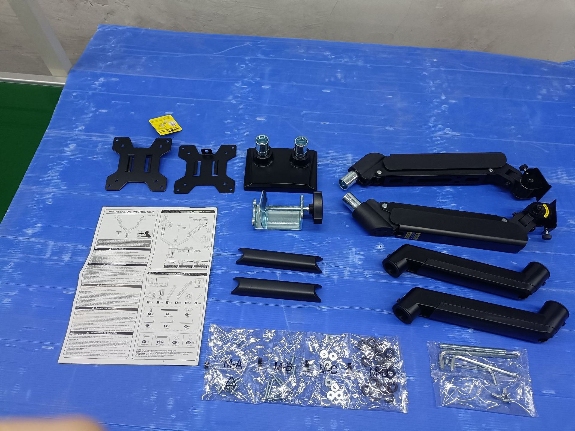 显示器支架显示屏曲面屏支架双臂气弹簧支架电脑支架详情9