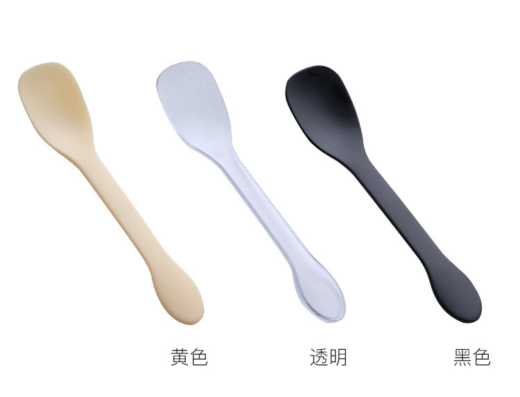 一次性塑料加厚勺子彩色甜品冰淇淋水果雪糕果冻布丁勺独立包装详情5