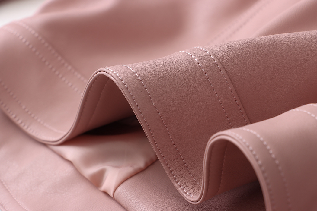 司南 时髦斜门襟拉链设计感 超模机车风皮衣夹克外套高级 SN4227详情69