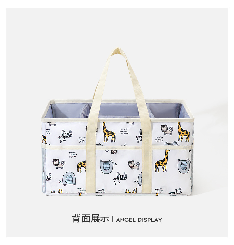 New large-capacity mommy bag, portable and storable baby bag, multi-functional layered baby bag wholesale pic 18