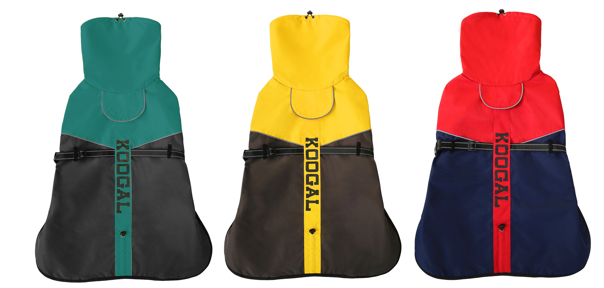 Pet clothing, pet windbreaker, double-layer waterproof and windproof outer layer, warm and extended neck cap, dog windbreaker pic 2