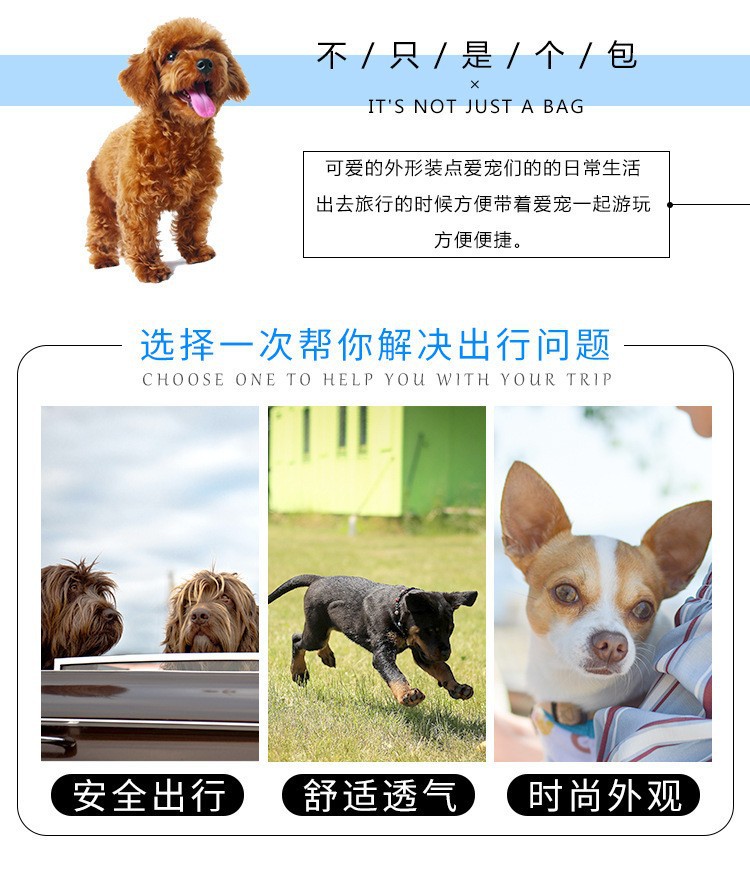 亚马逊热销宠物包斜跨宠物外出便携包单肩猫包可折叠宠物用品详情8