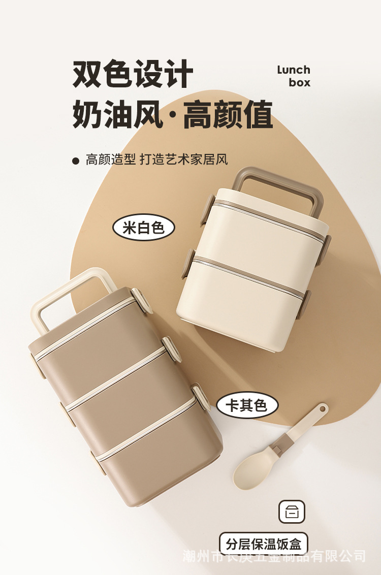 Factory direct sales of stainless steel lunch boxes, microwave ovens, multi-layered lunch boxes for office workers with meals, cross-border wholesale and consignment pic 20