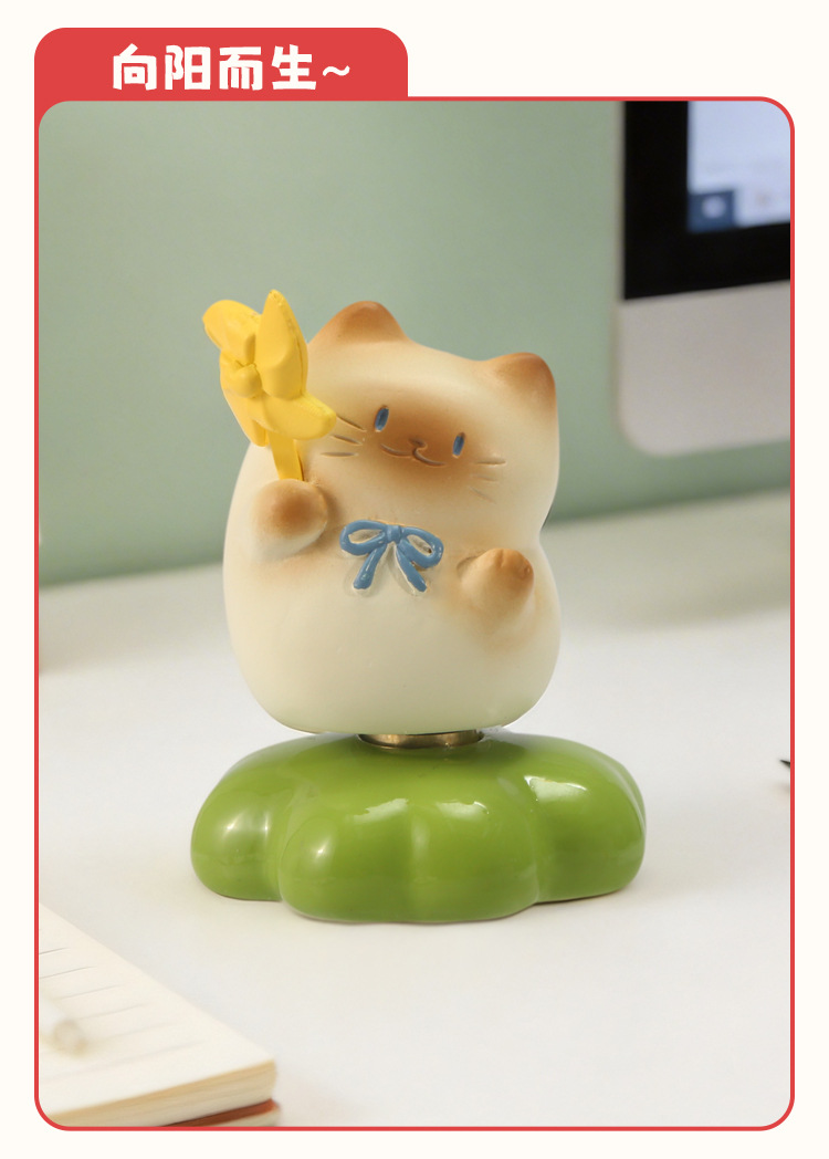 猫猫PAI乐无忧转转盲盒卡通可爱猫咪公仔盲盒高颜值桌面摆件批发详情12