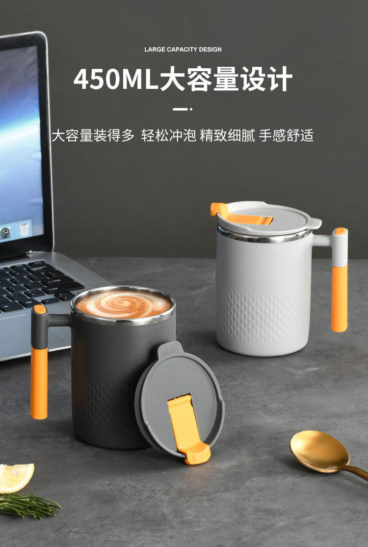批发304不锈钢马克杯防烫喝水杯子家用带盖办公室咖啡水杯礼盒详情15