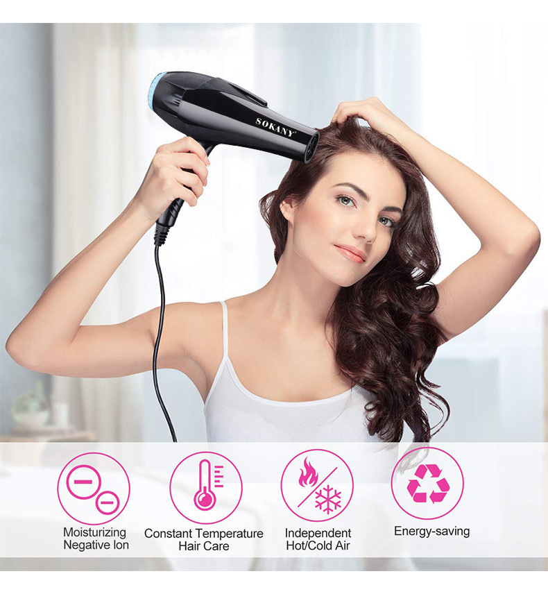 Foreign trade SOKANY 3618 Hair Dryer Household multi-functional Electric Hair dryer SOKANY Hair Dryer pic 7