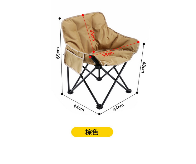 户外折叠椅装备月亮椅沙滩便携式躺椅可调节高背休闲椅钓鱼椅详情26