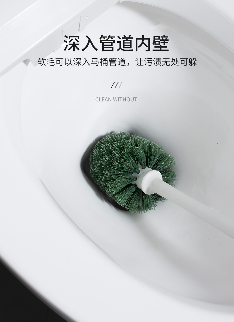 Shunmei Toilet Brush with suction and Unblocking Combination is a must-have for cleaning every corner of the bathroom. It is a household plastic unblocking water pull brush pic 5