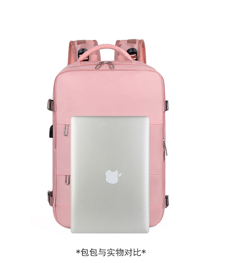 跨境高级感双肩背包干湿多功能防水大容量背包商务休闲电脑双肩包详情5