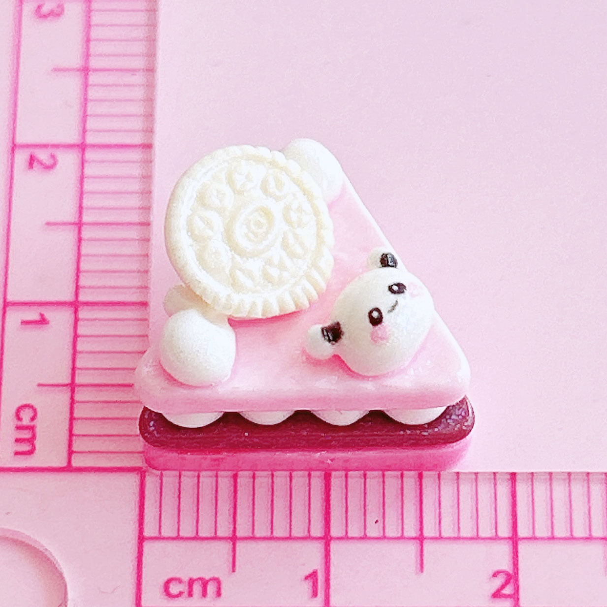 Panda Triangle Mousse Cake Food Play Decoration diy Hair accessory Pendant Handcrafted matching decorative embellishment materials pic 18
