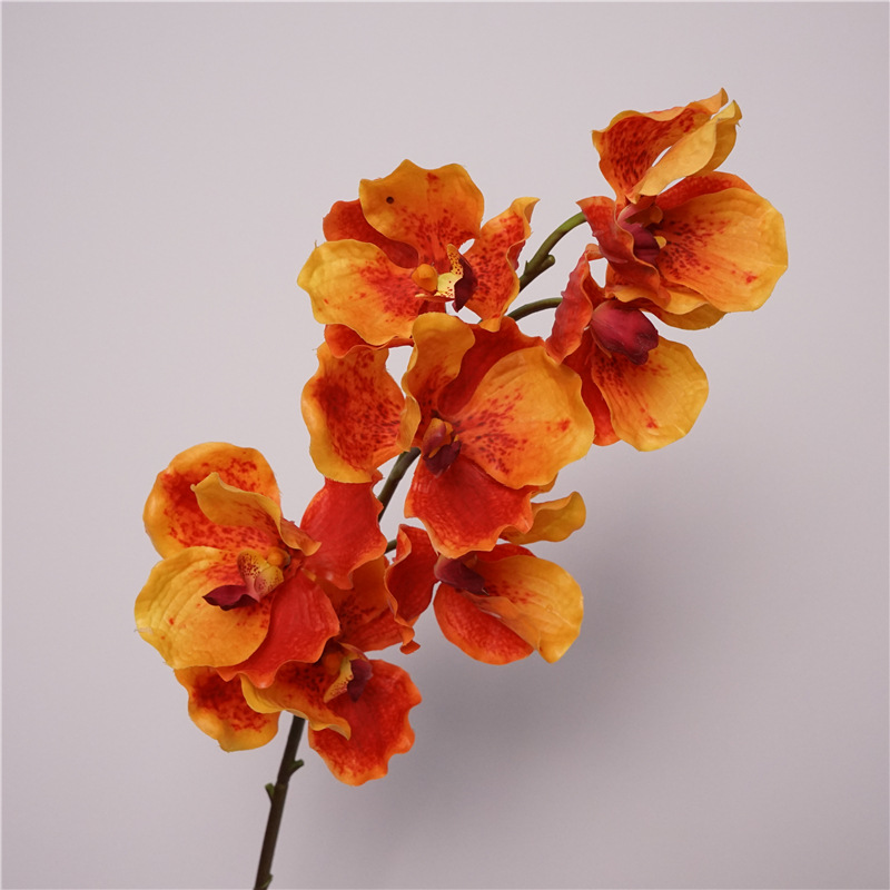 高品质仿真花手感万代兰婚庆家居装饰花软装插花胡姬兰胸花手捧花详情5