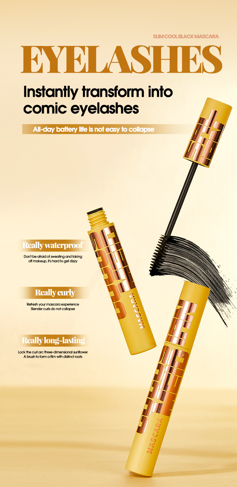 【 Cross-border Exclusive 】MEIDIAN Mascara Wholesale: Long, Curly, Thick, Waterproof and Sweat-proof Mascara pic 8