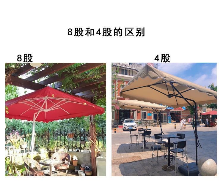 户外伞遮阳大院子庭院伞晴雨两用花园折叠伞广告户外伞定 制logo详情6