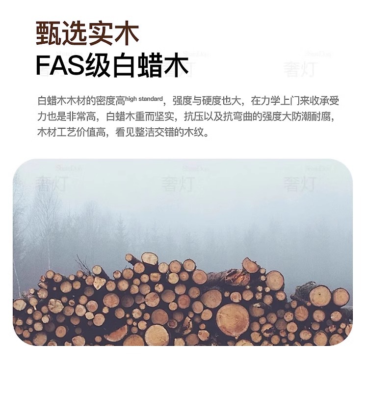 法式复古风卧室吊灯布艺花纹中古餐厅南洋实木侘寂风温馨房间主灯详情2