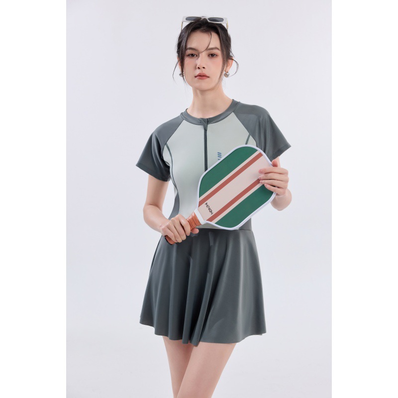 游泳衣女裙式连体保守2026新款温泉游泳馆度假学生遮肚显瘦泳装详情7