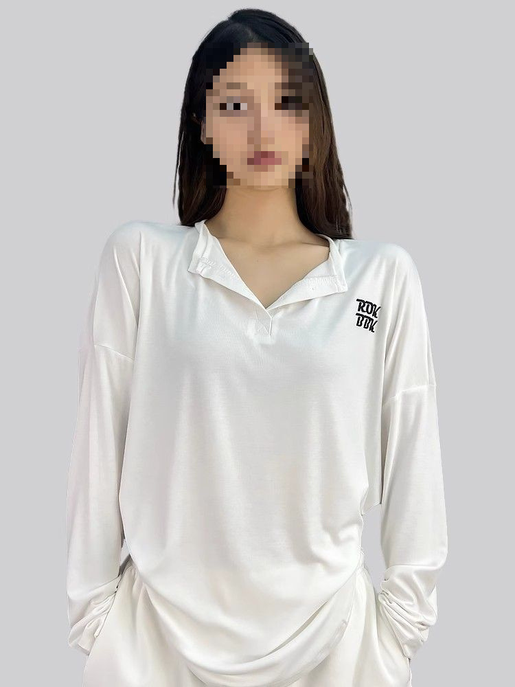 跨境ROKBBK-K/布韩街舞潮牌爵士宽松长袖女美式街头慵懒跳舞潮流详情8