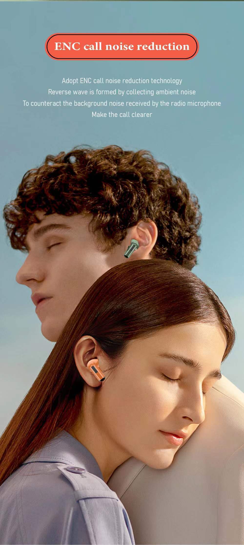 Traducción simultánea BPG portátil reducción de ruido inalámbricos auriculares bluetooth en el oído único retro personalizado tendencia digital reloj AI traducción fábrica al por mayor pic 6