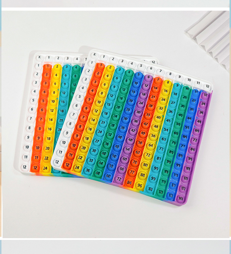 小学生九九乘法口诀表硅胶灭鼠先锋益智科教玩具按压泡泡学生文具详情11