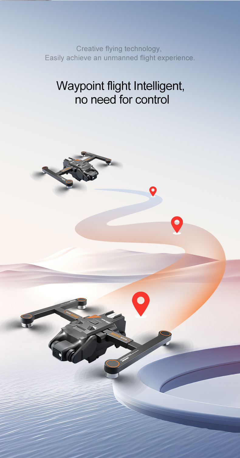 The cross-border new product RG700 quad-axis brushless unmanned aerial vehicle (UAV) for aerial photography, optical flow electronic speed regulation, GPS one-click return flight is for export pic 16