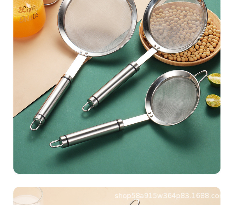 304不锈钢豆浆过滤网筛超细家用神器榨果汁机隔渣漏网厨房小漏勺详情16